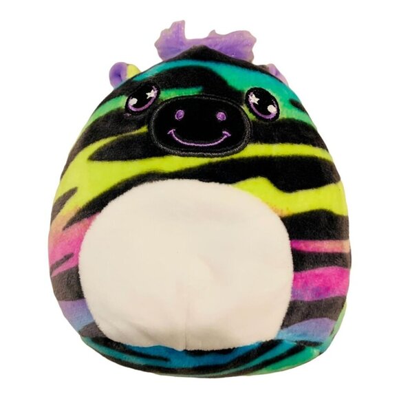 Squishmallows Zebra Mystery Squad Mini 5in Plush Toy Rainbow Stuffed Animal - Picture 1 of 9